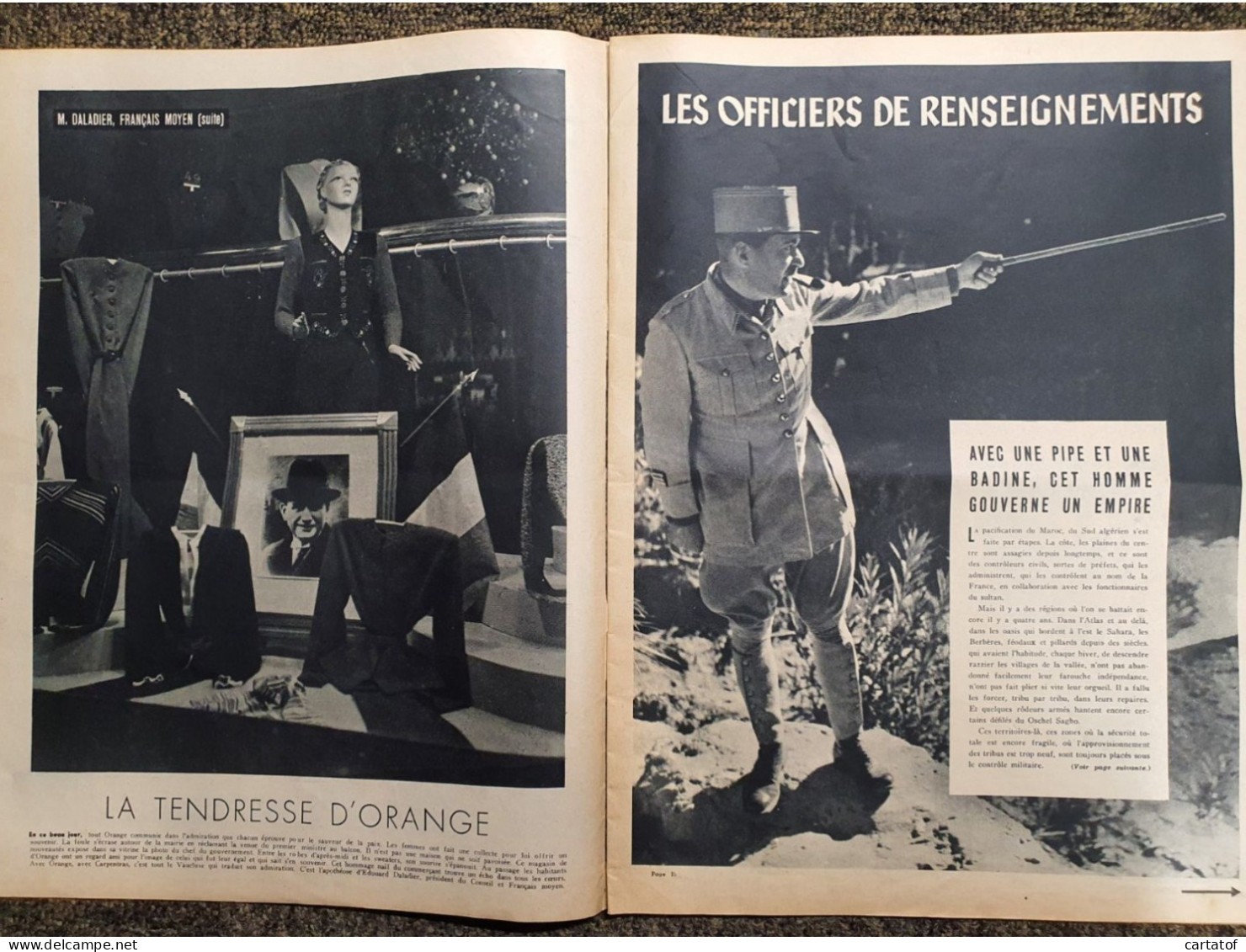 MATCH N° 28 . 12 Janvier 1939 . Edouard DALADIER .MUSSOLINI . HITLER . SUD MAROCAIN .