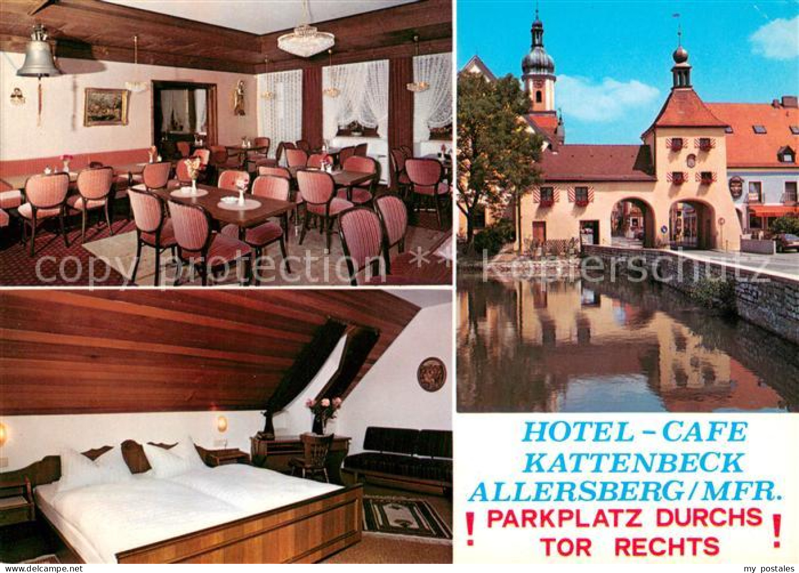 73653649 Allersberg Hotel Cafe Kattenbeck Gastraum Fremdenzimmer Bruecke Unteres - Allersberg