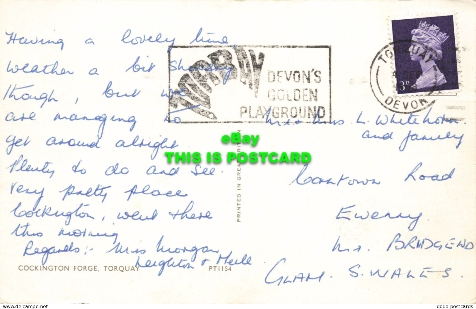 R572578 Cockington Forge. Torquay. PT1154. 1968 - Monde