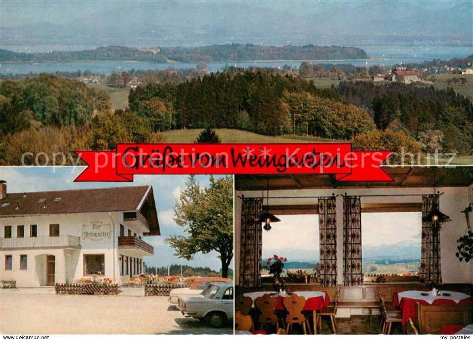 73653628 Greimharting Gasthaus Pension Der Weingarten Landschaftspanorama Chiems - Altri & Non Classificati