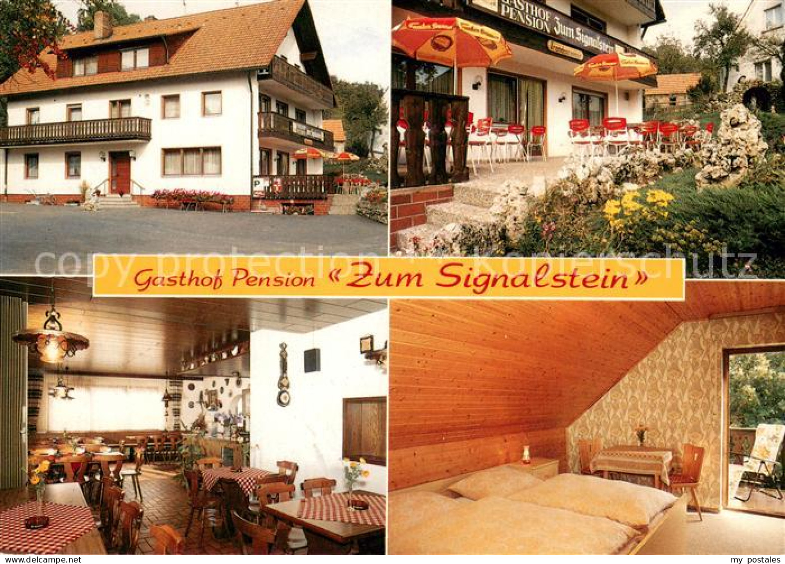 73653623 Obertrubach Gasthof Pension Zum Signalstein Gastraum Terrasse Fremdenzi - Altri & Non Classificati