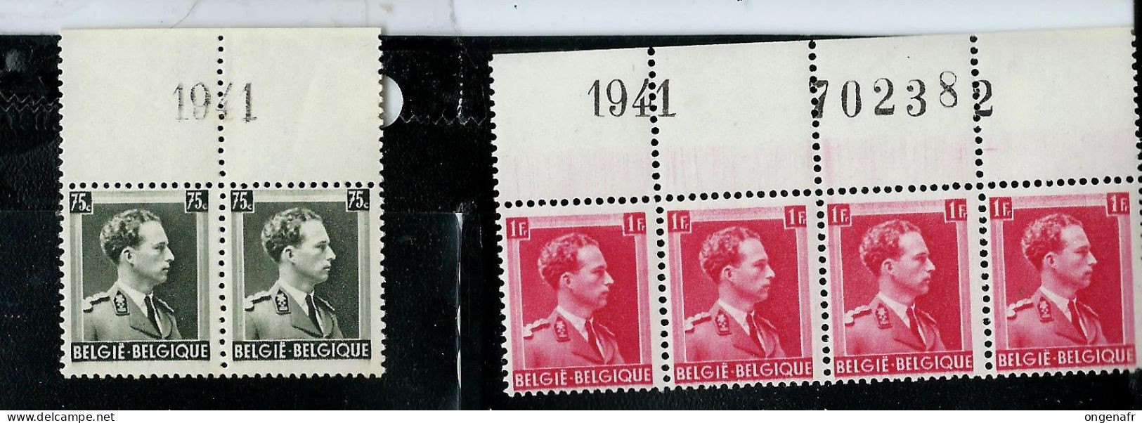 Millésime: 1941   N° 480 ** Et 528 ** - 1936-1957 Col Ouvert