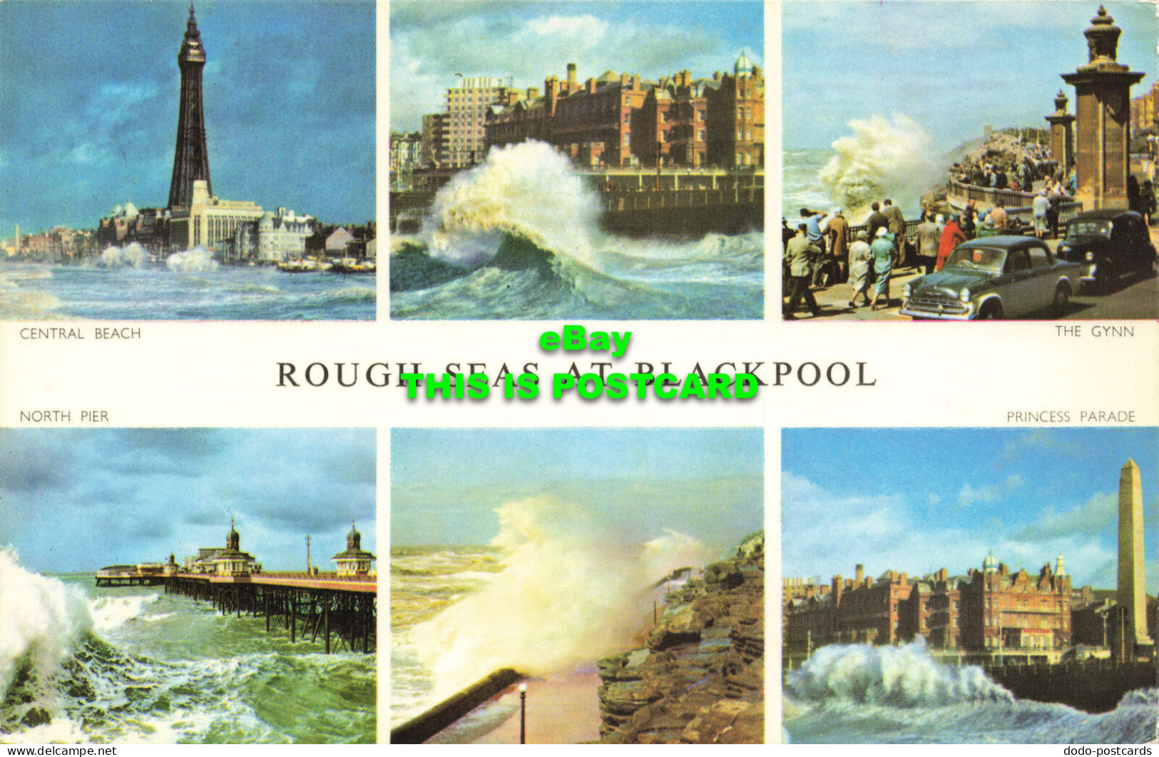 R572592 Rough Seas At Blackpool. Saidman Bros. Jarrold. 1974. Multi View - Monde