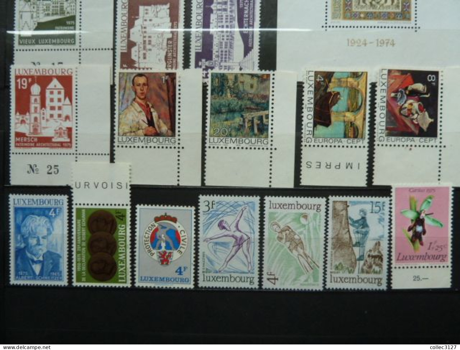 Luxembourg -  Timbres Des Années 1970 - Lot - NSG - Neuf Sans Gomme - Unused Stamps