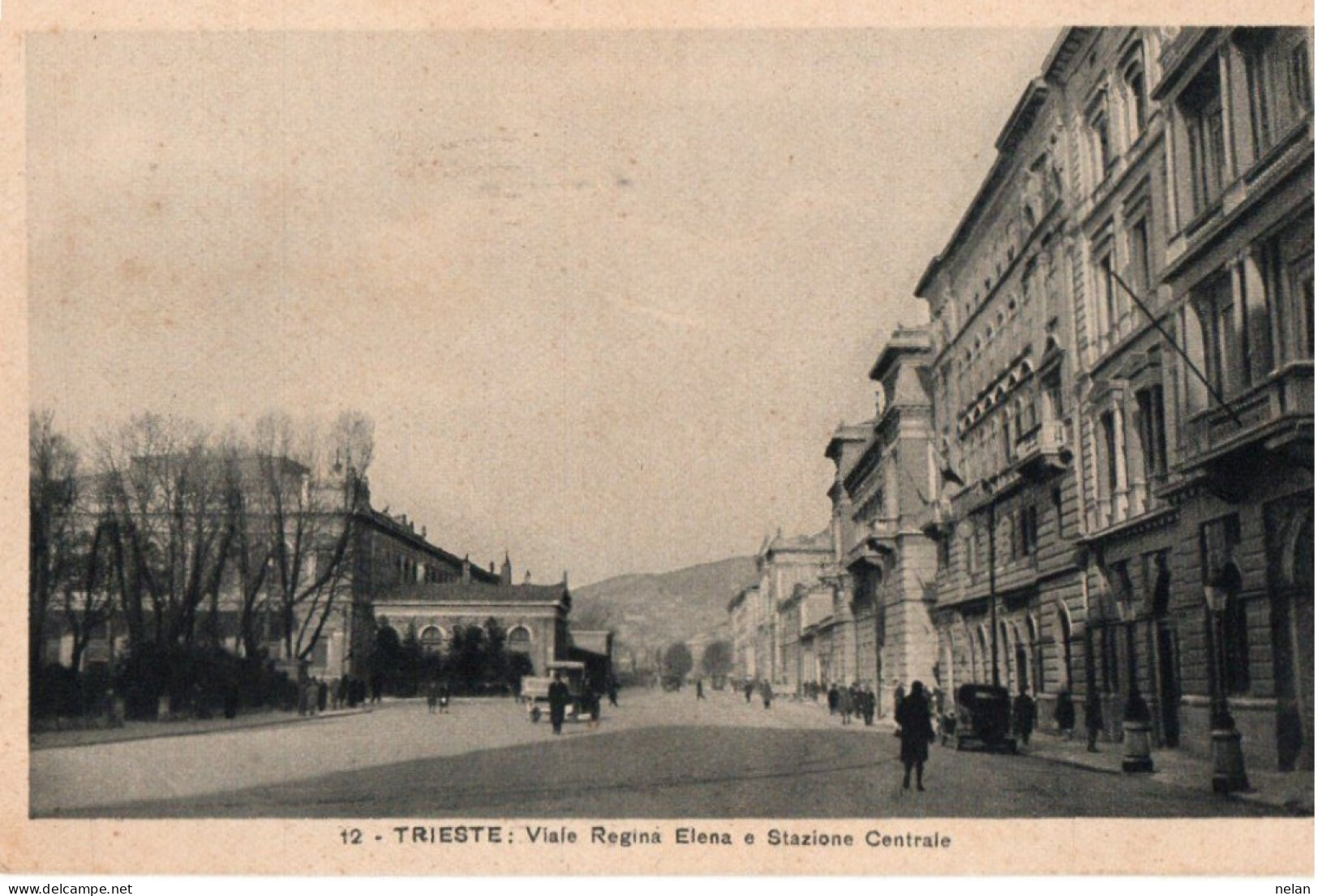 TRIESTE - VIALE REGINA ELENA E STAZIONE CENTRALE - F.P. - Trieste (Triest)