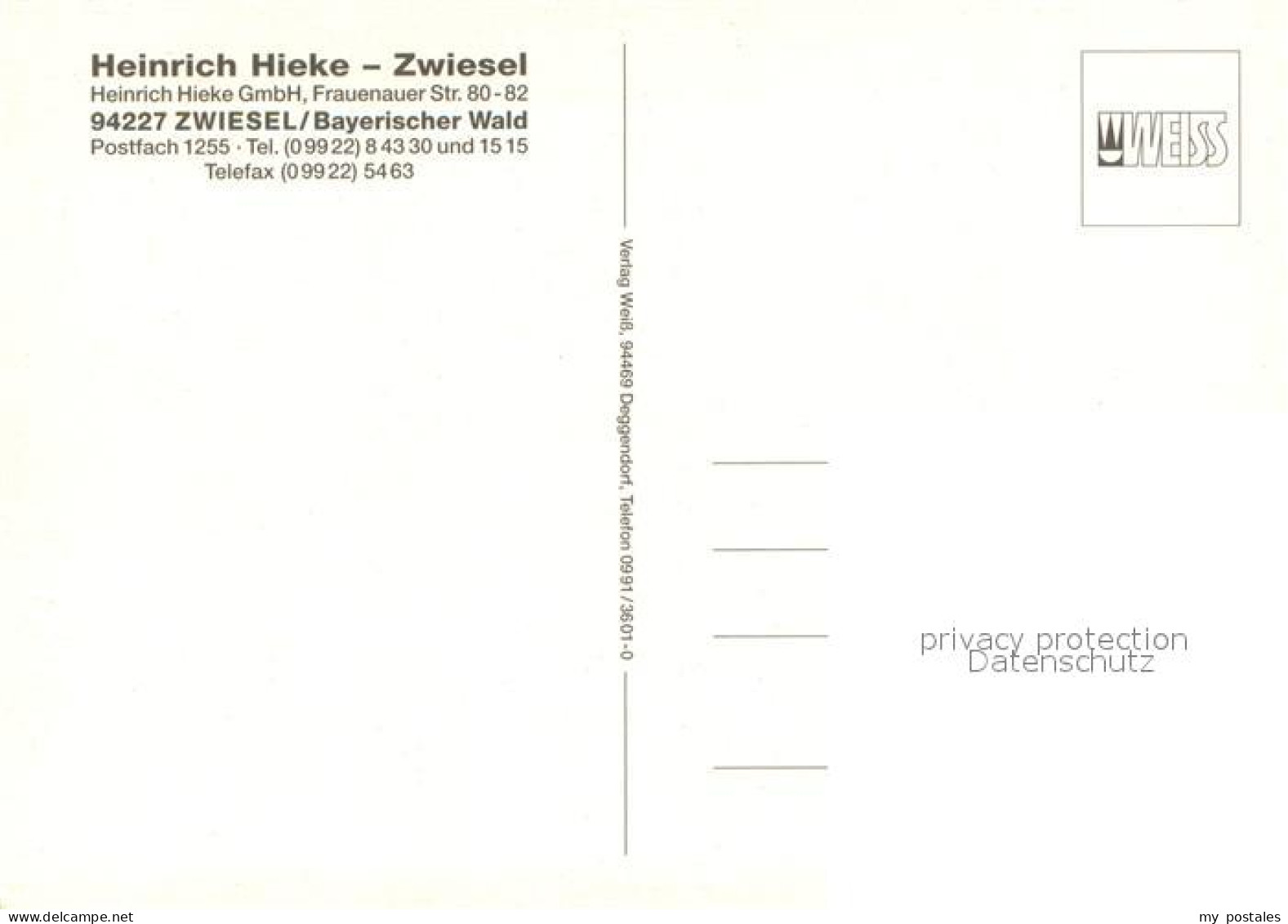 73653591 Zwiesel Niederbayern Baerwurzerei Hieke Destillierblase Probierstube Wo - Zwiesel