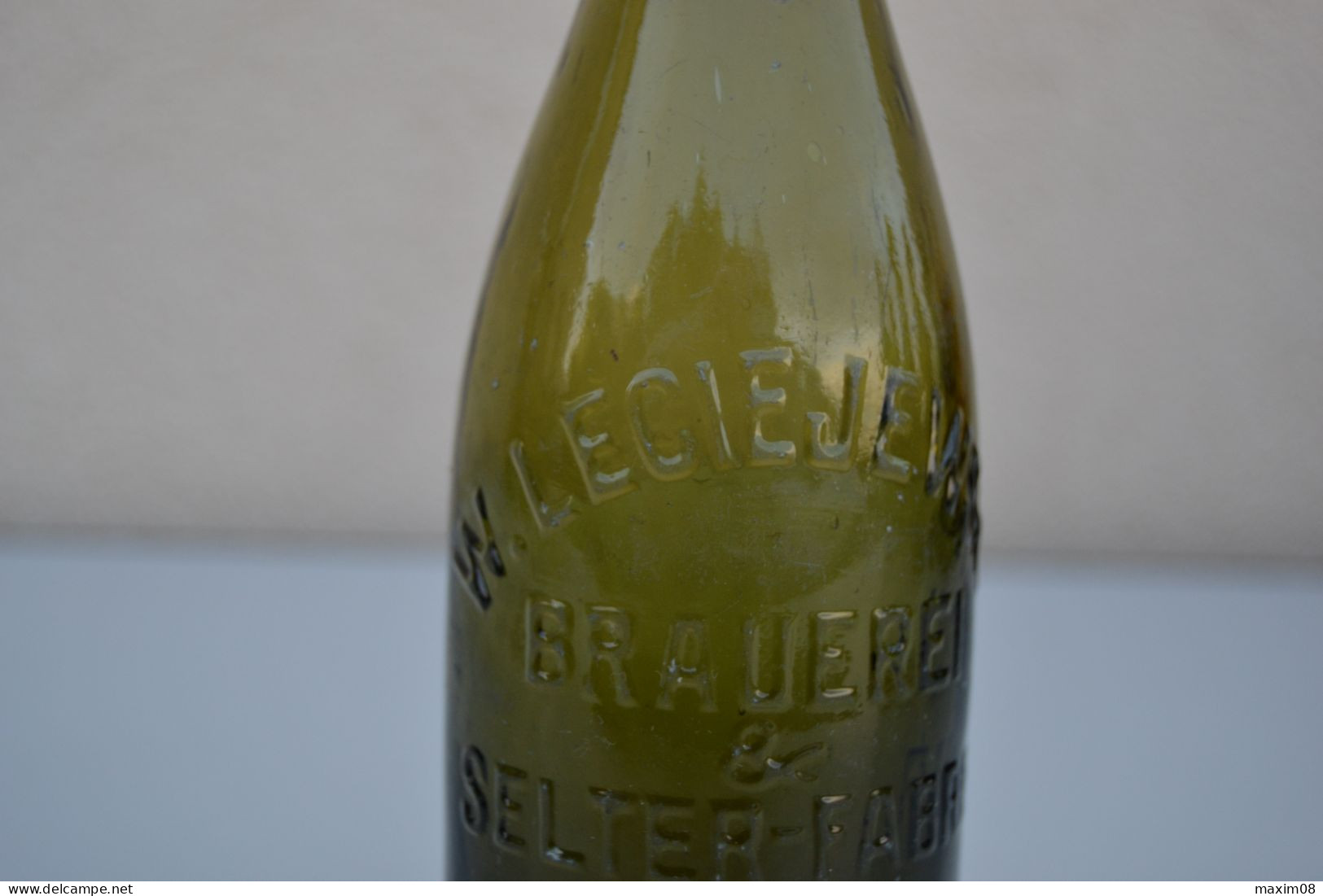 Bouteille De Bière Allemande Brauerei W .LECIEJEWSKI - SELTER FABRICK, 14/18 - 1914-18