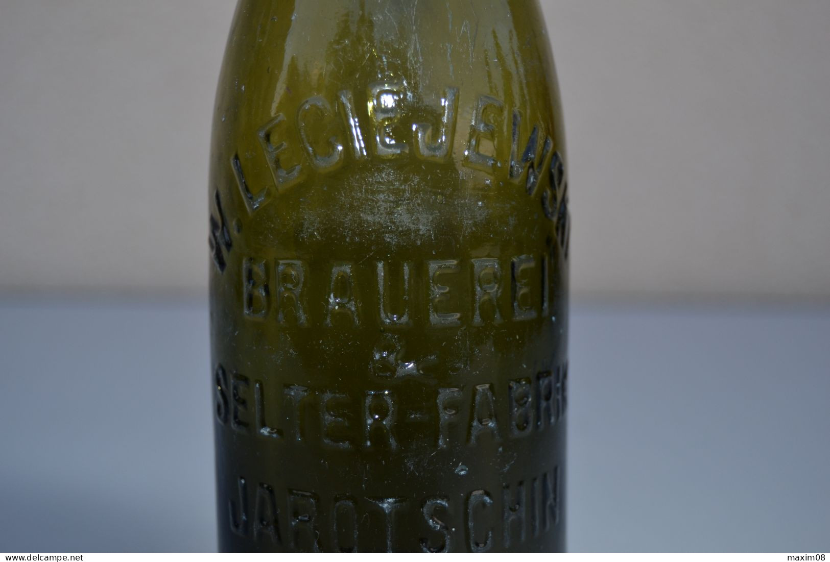 Bouteille De Bière Allemande Brauerei W .LECIEJEWSKI - SELTER FABRICK, 14/18 - 1914-18