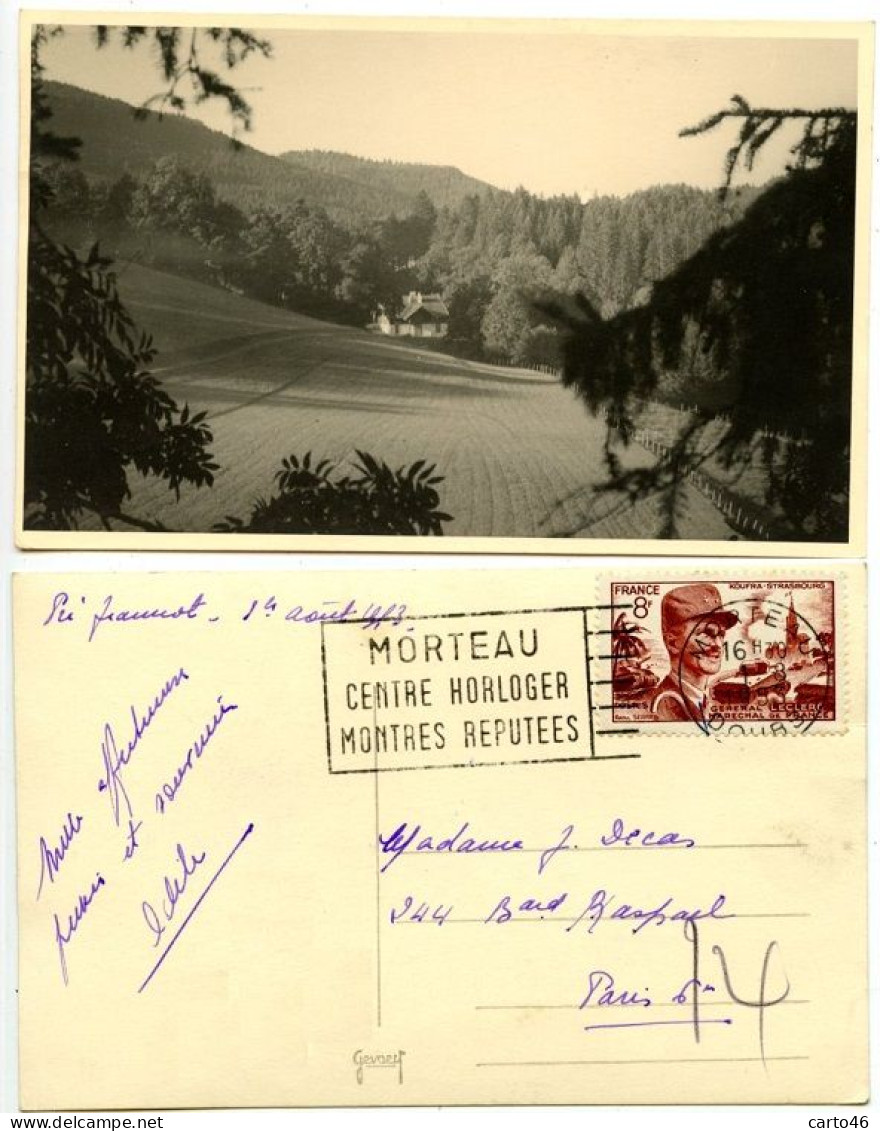 Le Pré Jeannot Par Morteau - Carte Photo - Peu Courante  -  Voir Scan RV - Otros & Sin Clasificación