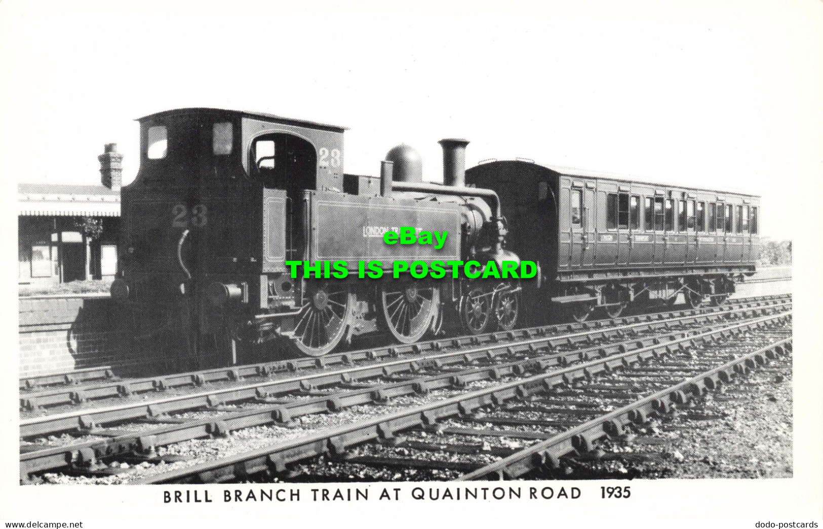 R572610 Brill Branch Train At Quainton Road. 1935. Pastime Postcards - Monde