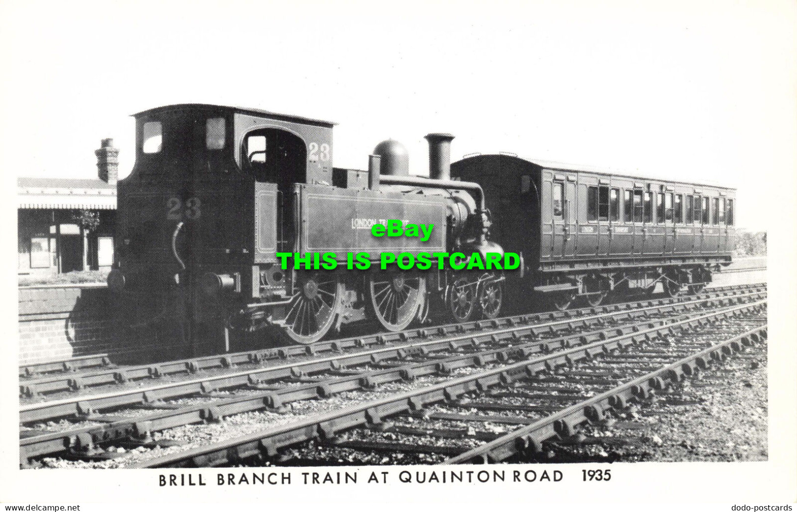 R572611 Brill Branch Train At Quainton Road. 1935. Pastime Postcards - Monde