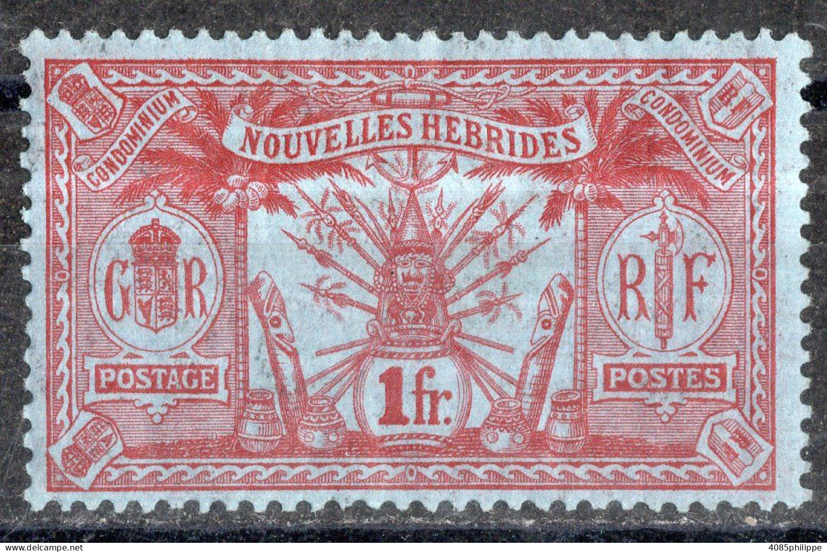 Nouvelles HEBRIDES Timbre-poste N°35* Neuf Charnière  TB Cote : 6.50€ - Unused Stamps