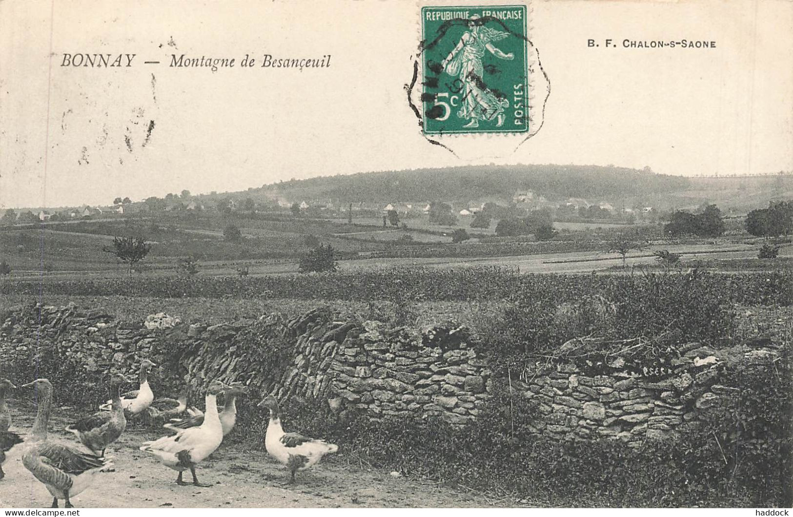 BONNAY : MONTAGNE DE BESANCEUIL ( PETIT MANQUE BAS DROIT) - Otros & Sin Clasificación