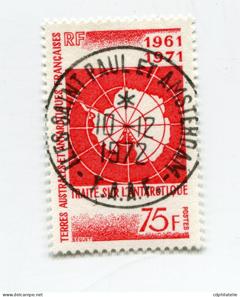 T. A. A. F. N°39 O 10e ANNIVERSAIRE DU TRAITE DE L'ANTARCTIQUE - Used Stamps