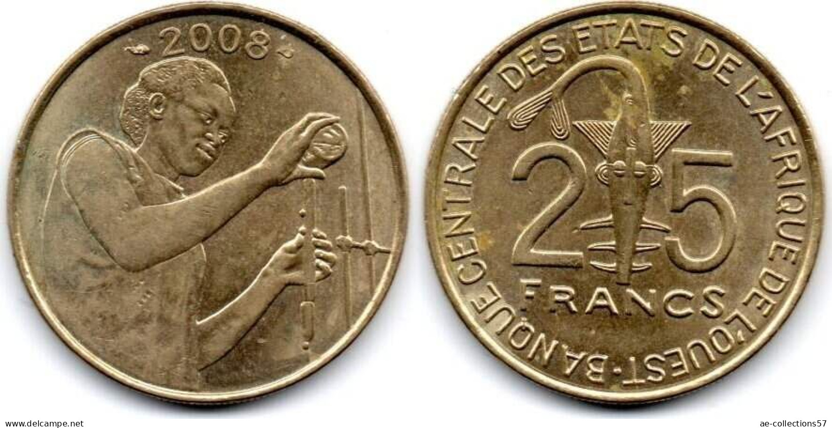 MA 35508 / BCEAO 25 Francs 2008 SUP - Autres – Afrique