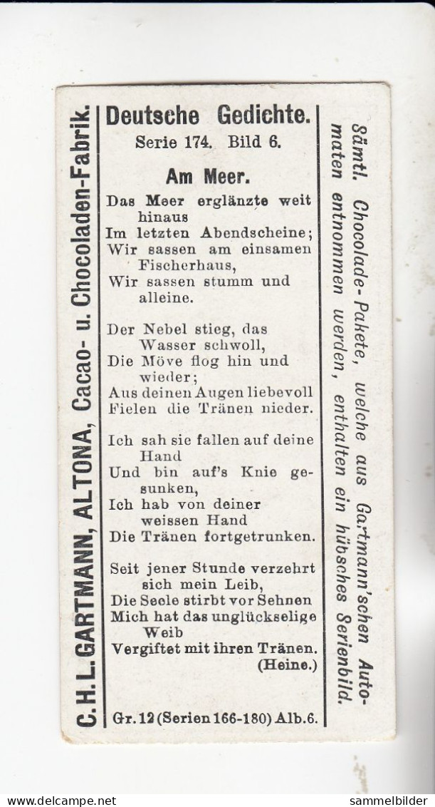 Gartmann  Deutsche Gedichte  Am Meer     Serie 174 #6 Von 1906 - Other & Unclassified