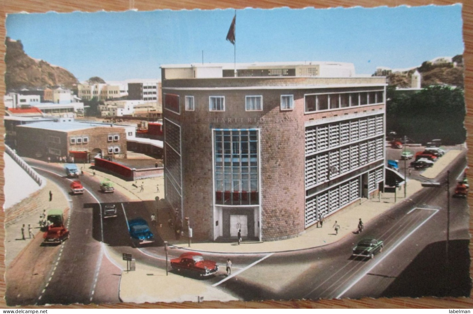 YEMEN ADEN CHARTERED BANK BUILDING CRATER CARTE POSTALE PHOTO POSTCARD CARD CP PC AK ANSICHTSKARTE CARTOLINA POSTKARTE - Yemen