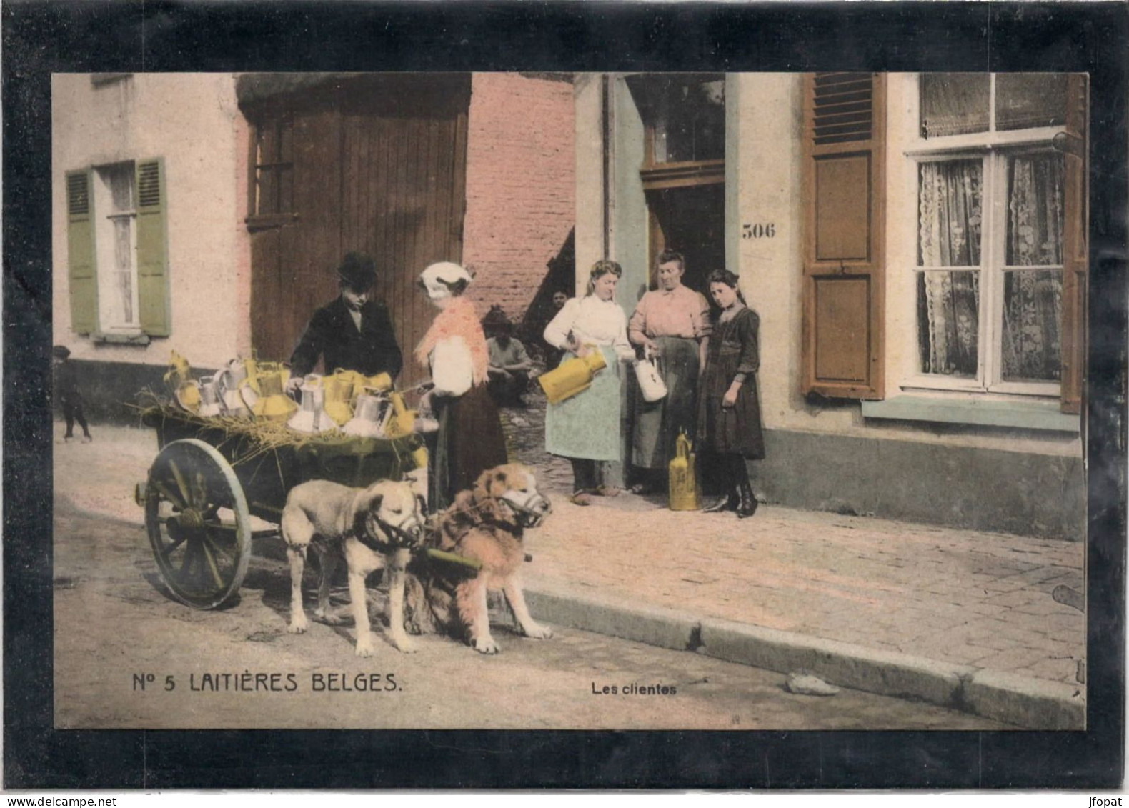 BELGIQUE - Lot De 4 Cartes, Laitières, Voitures à Chiens - Sonstige & Ohne Zuordnung