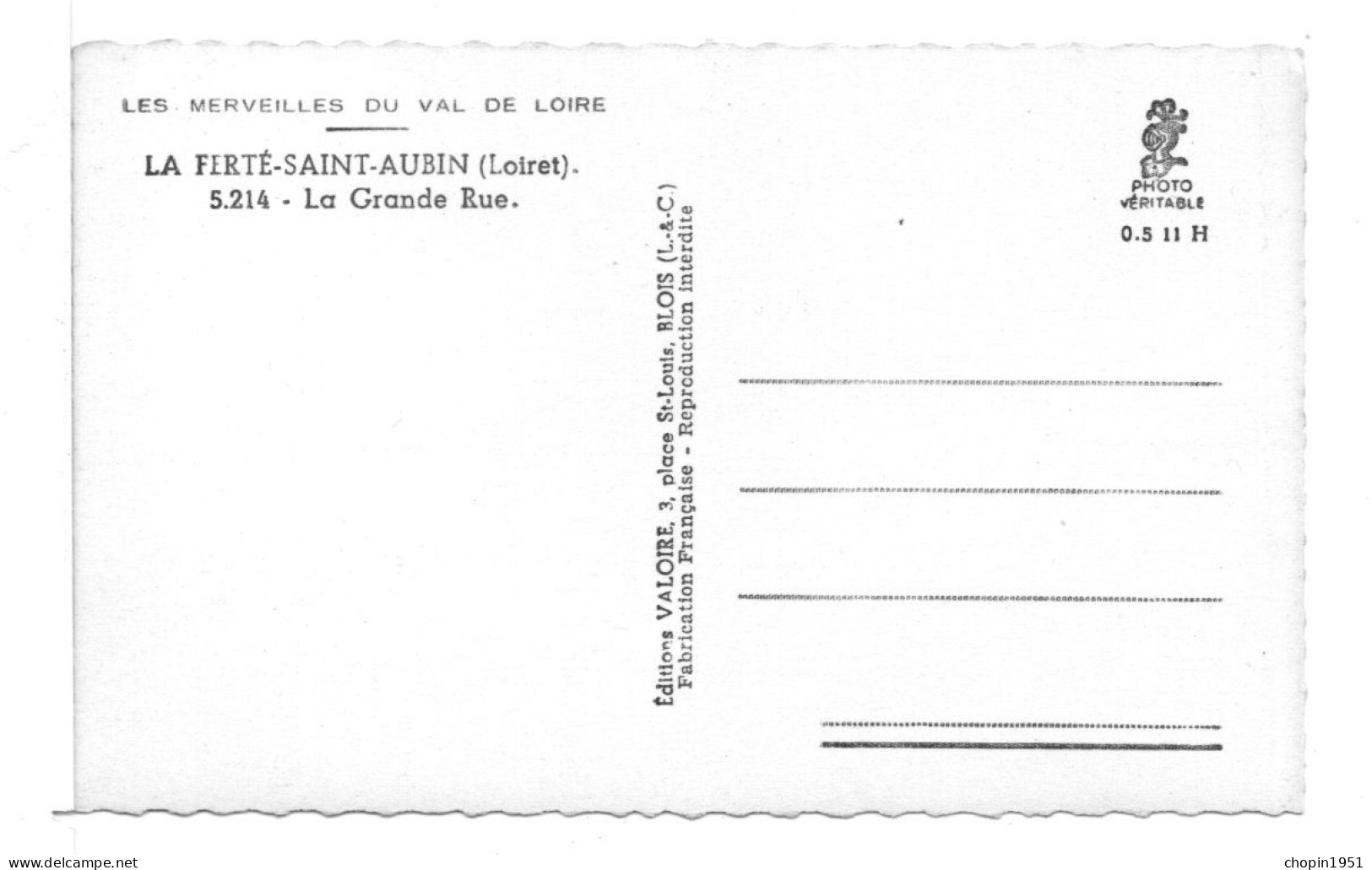 CP - LA FERTÉ-SAINT-AUBIN - LA GRANDE RUE (5.214) - La Ferte Saint Aubin