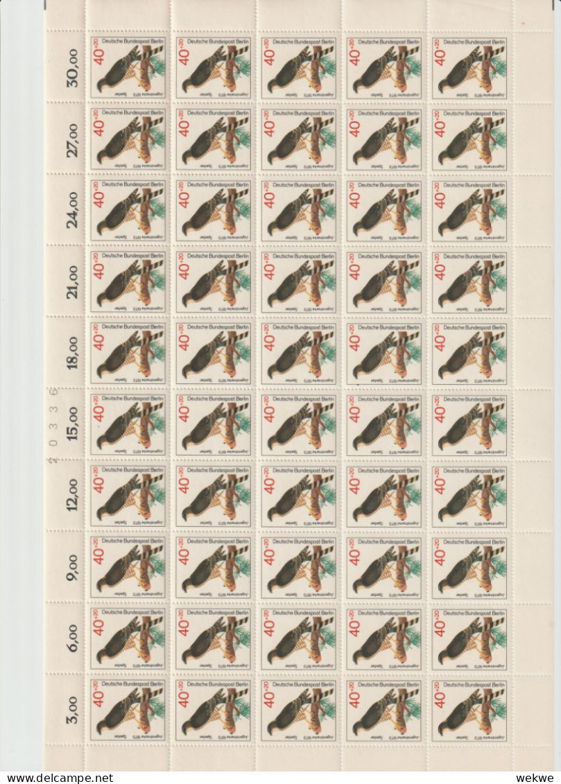 BERLIN / Mi.Nr 442-445 - Bogensatz - 50 Sätze Greifvogel Von 1973 **   MNH - Briefe U. Dokumente