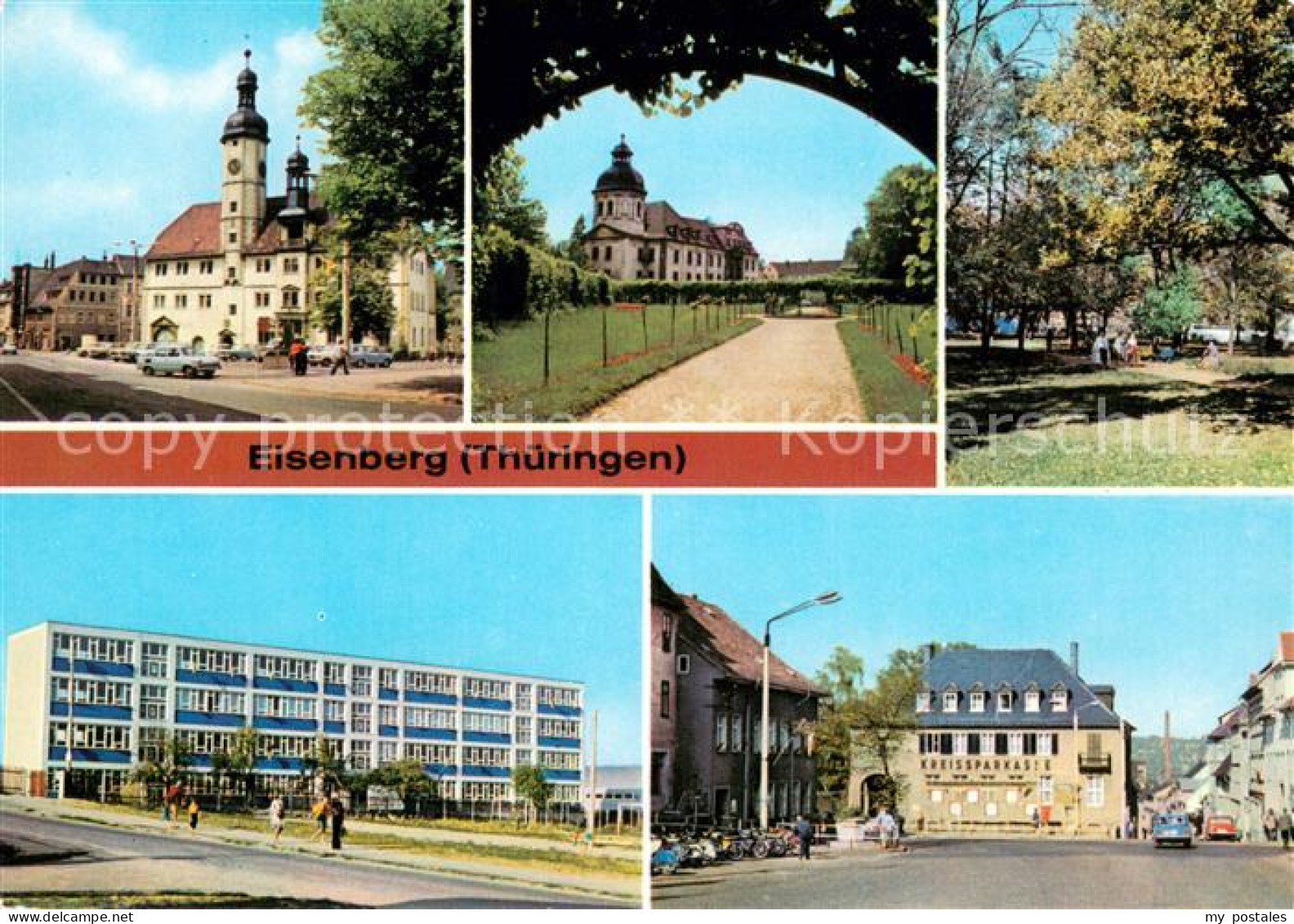 73653457 Eisenberg Thueringen Rathaus Schlossgarten Park Des Friedens Neue Schul - Eisenberg