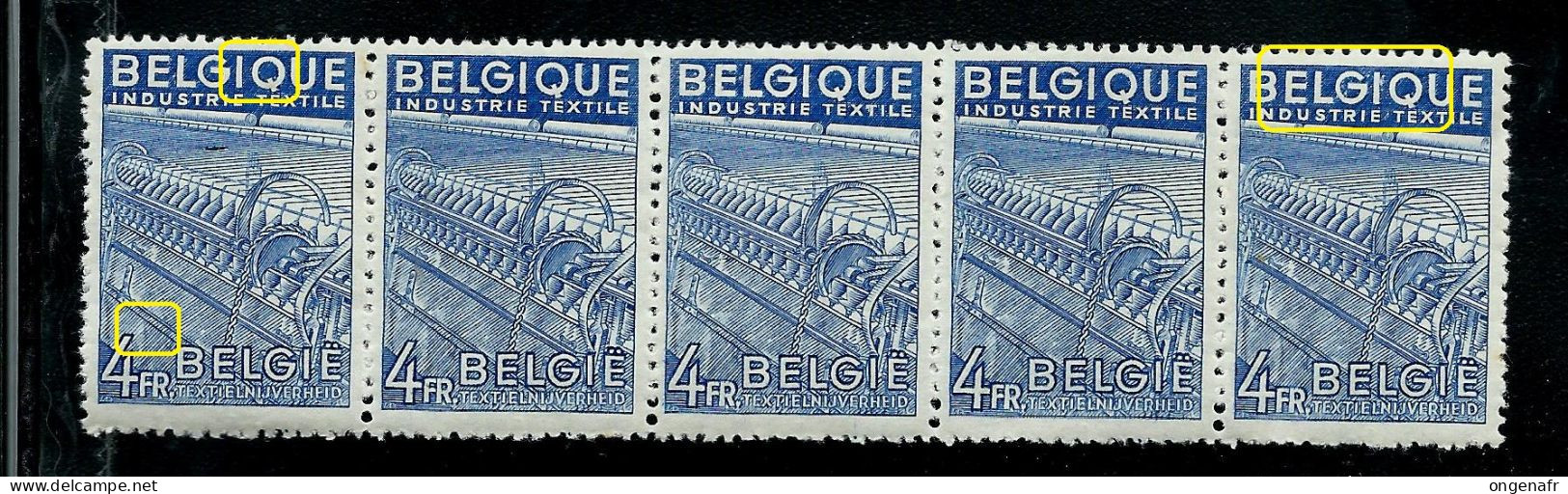 Bande De 5 N° 771 + CU  ** ( 1 Avec Pli Pas Compté) - 1948 Exportation