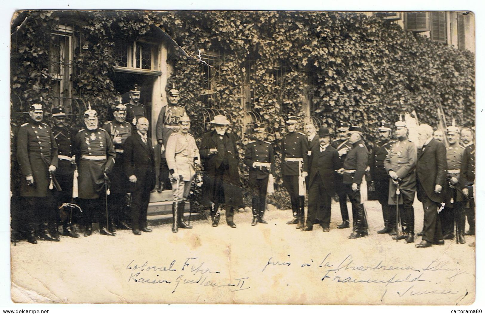 Warth-Weiningen / Carte-photo / Guillaume II Et Le Colonel Fehr / Chartreuse D'Ittingen, Le 4 Septembre 1912 / Etat - Eventi
