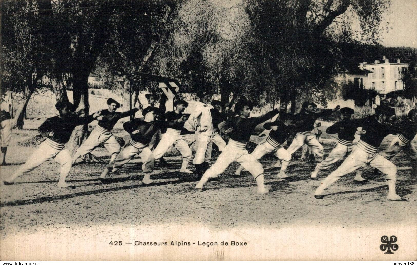 K0105 - Chasseur Alpins - Leçon De Boxe - Regimenten