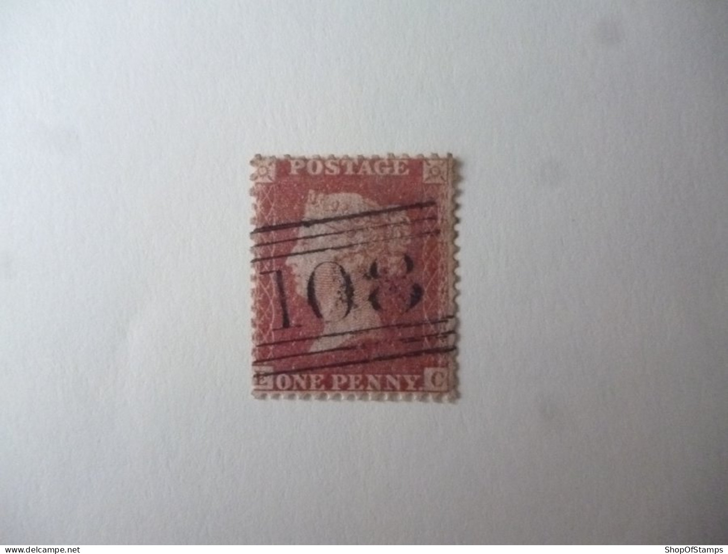 GREAT BRITAIN SG XXXX RED PENNY POSTMARK 108 - ....-1951 Vor Elizabeth II.