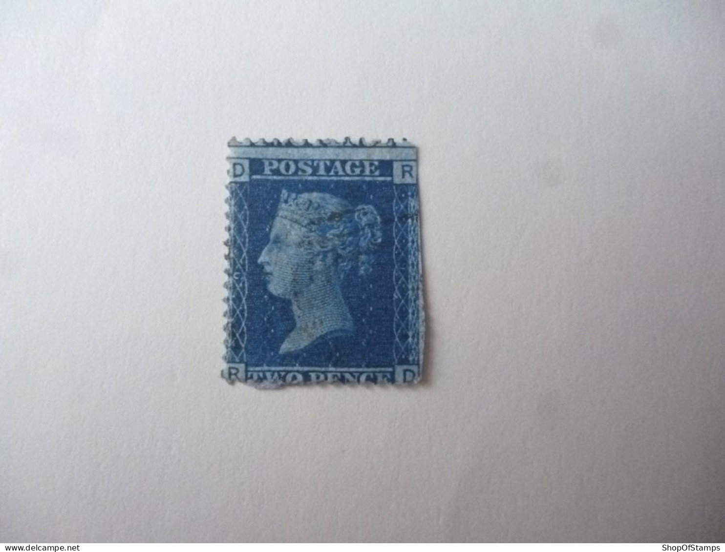 GREAT BRITAIN SG XXXX BLUE TWO PENCE WITH SOME DAMAGE - ....-1951 Vor Elizabeth II.