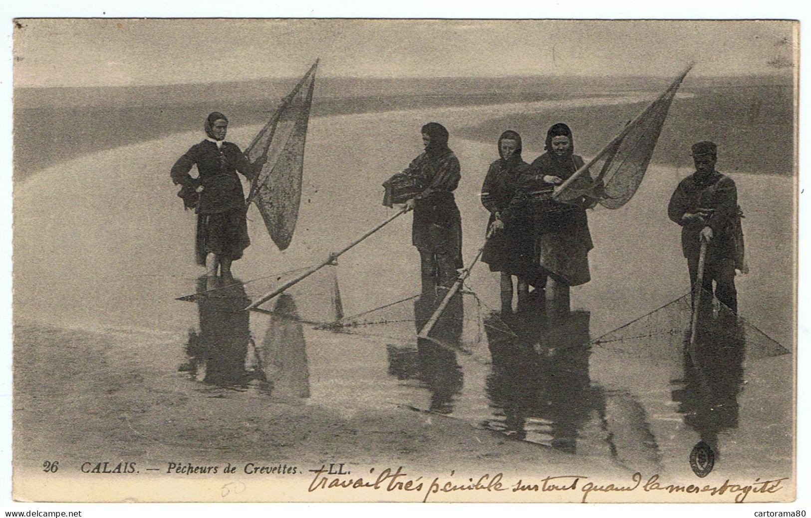 Calais / Pêcheurs De Crevettes / 1916 / Ed. LL - Calais