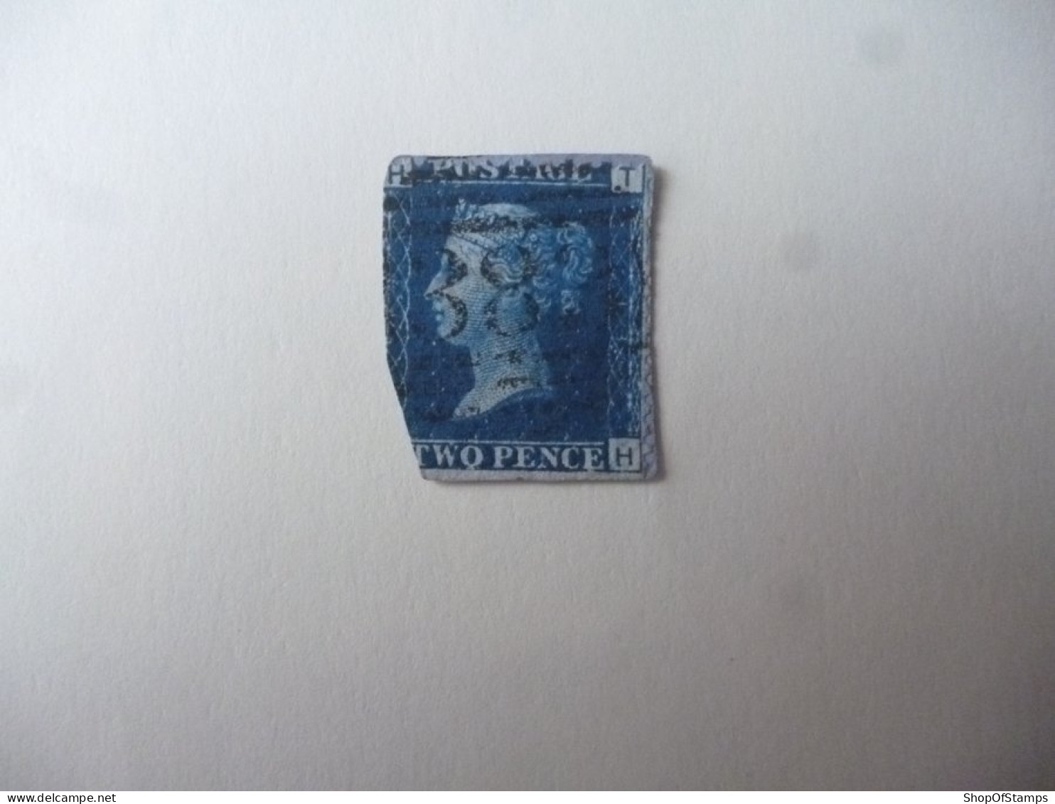 GREAT BRITAIN SG XXXX BLUE TWO PENCE IMPERF WITH - ....-1951 Vor Elizabeth II.