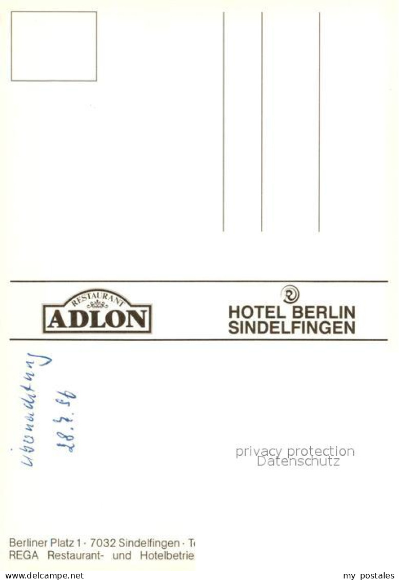 73653427 Sindelfingen Hotel Berlin Restaurant Adlon Sindelfingen - Sindelfingen