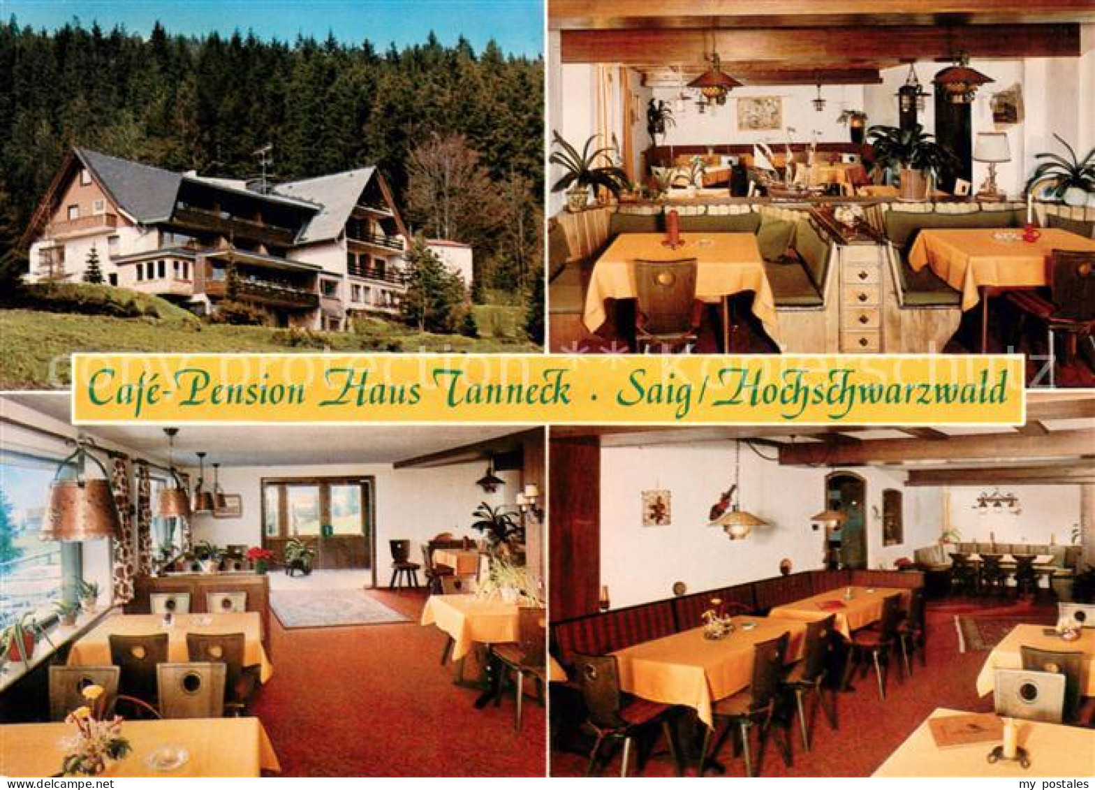 73653426 Saig Schwarzwald Cafe Pension Haus Tanneck Gastraeume Saig Schwarzwald - Autres & Non Classés