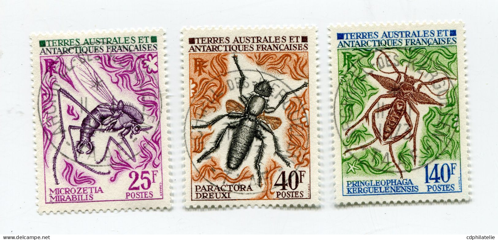 T. A. A. F. N°40 / 42 O INSECTES - Used Stamps