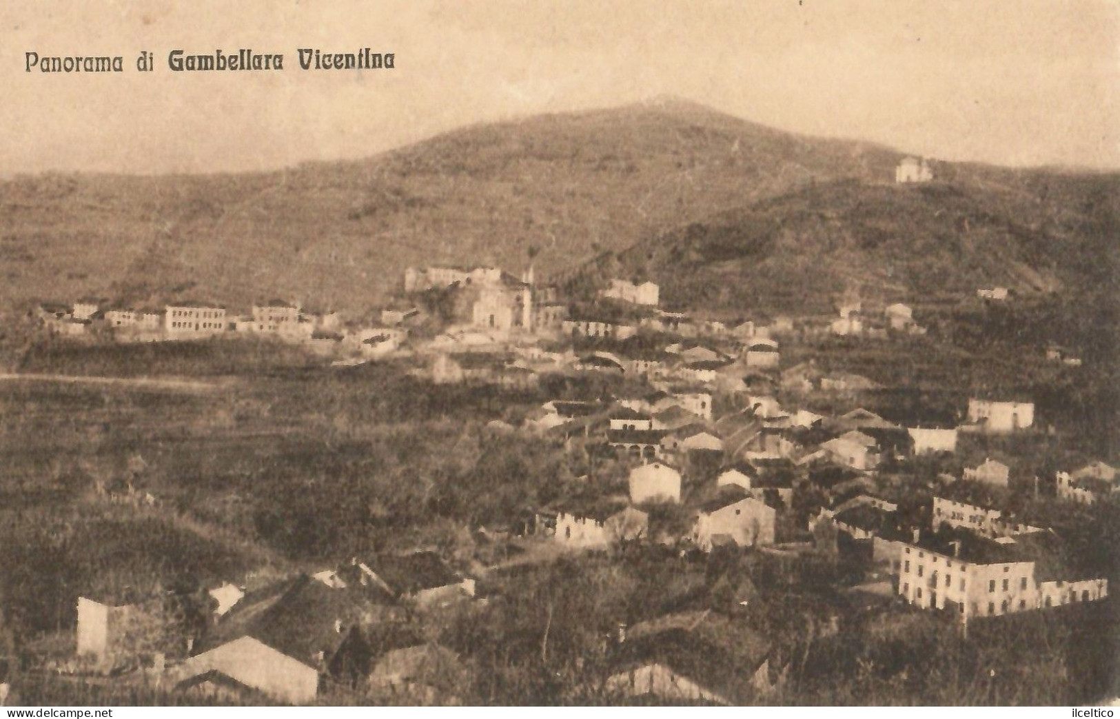 GAMBELLARA  VICENTINA - PANORAMA  -1918 - Vicenza