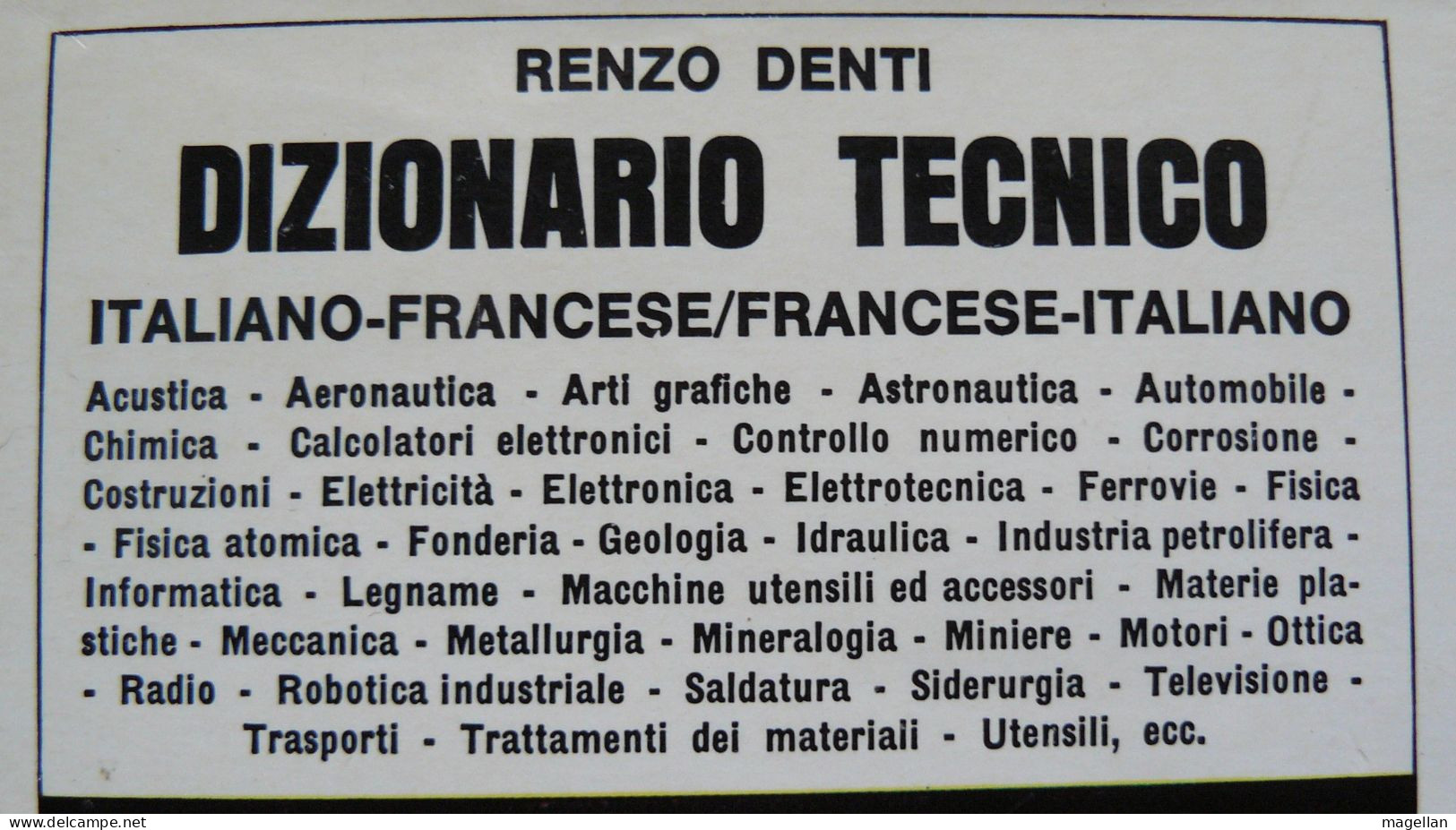 Dictionnaire Technique Italien/Français - Dizionario Tecnico Francese/Italiano - Dictionnaires