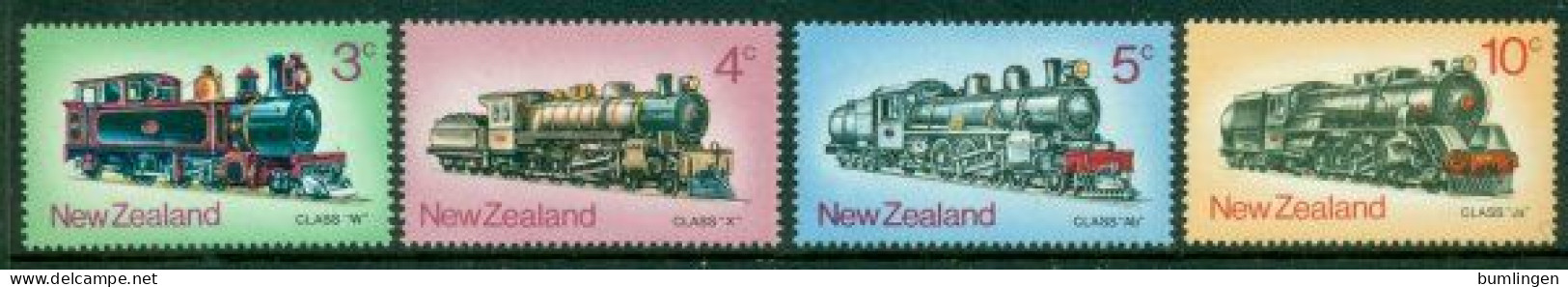 NEW ZEALAND 1973 Mi 603-06** Steam Locomotives [B882] - Trains