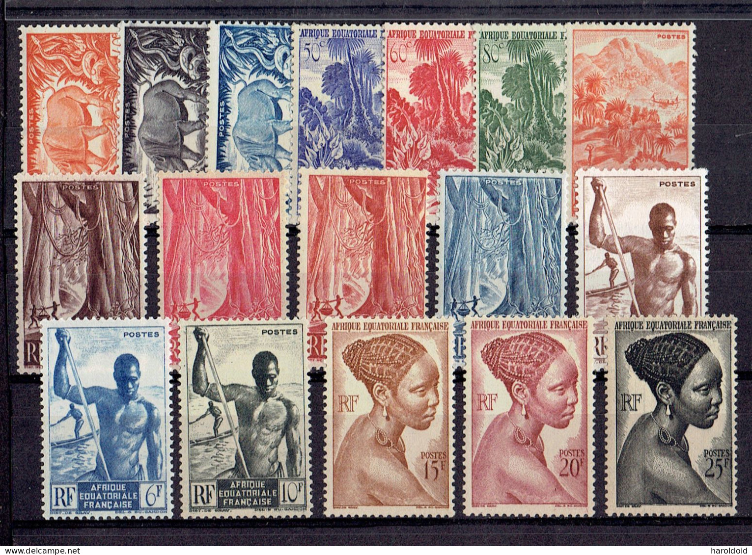 AEF - N°208/226 ** MNH - Unused Stamps