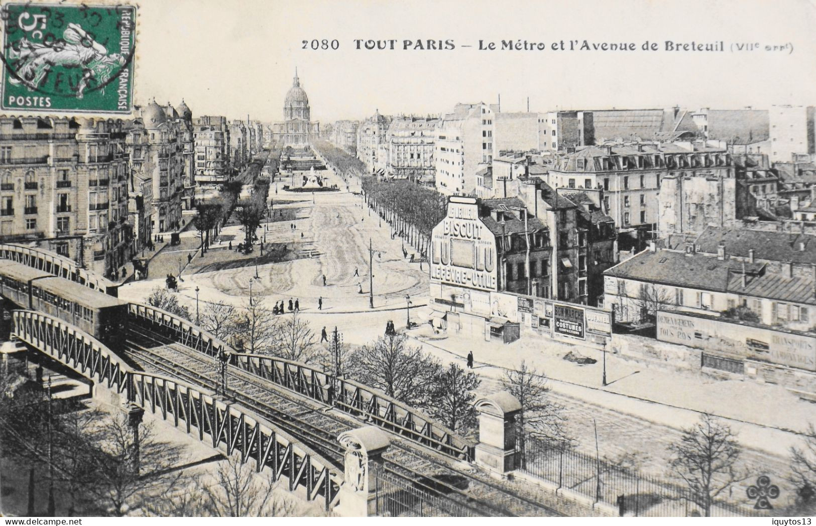 CPA. [75] > TOUT PARIS > N°2080 - (pas Vue Sur Le Site) - LE METRO Et L'AVENUE De BRETEUIL (VIIe Arrt-) Coll. F. Fleury - Distrito: 07