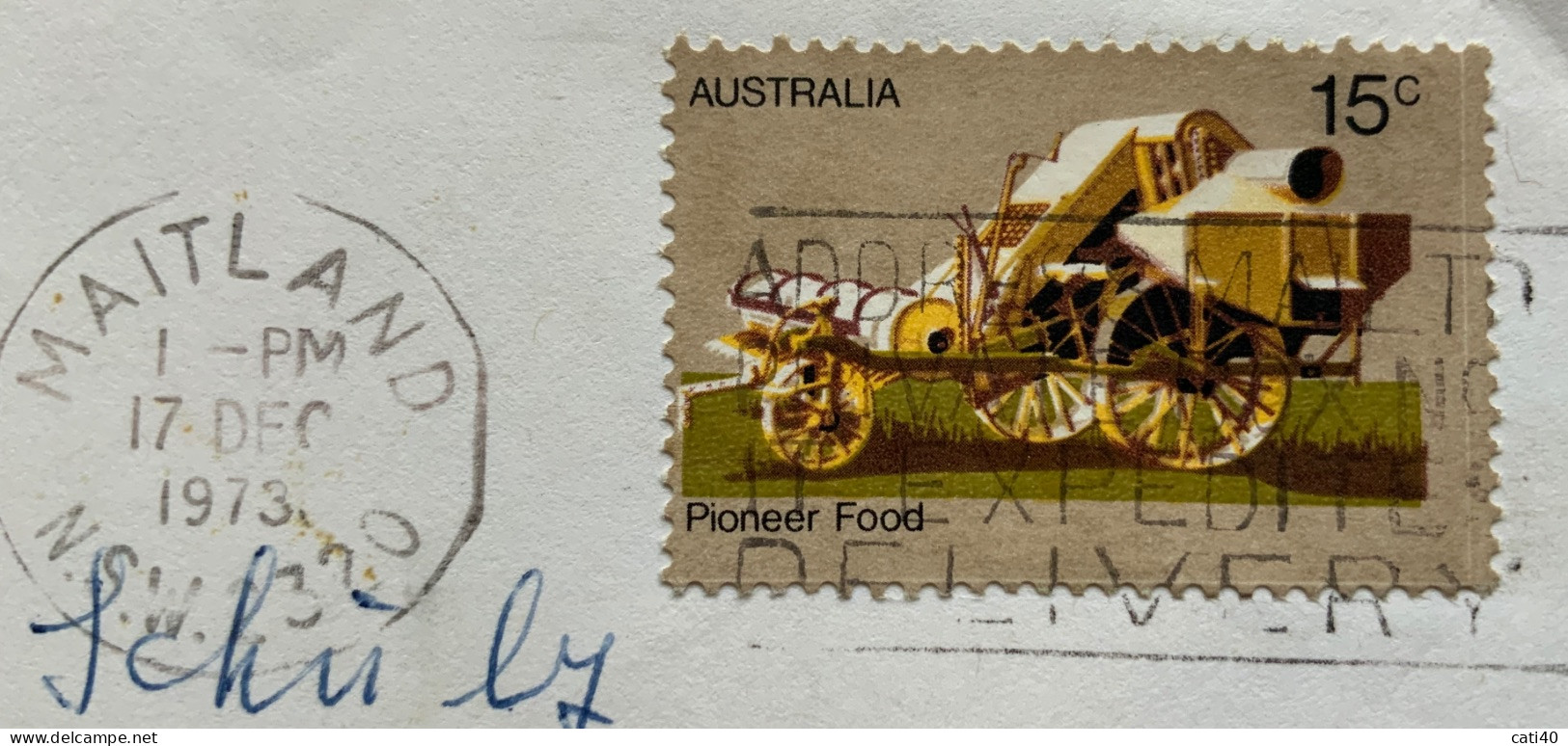 CARRO PIONIERI - PIONEER FOOD - AUSTRALIA - 15 C. FROM MAITLAND TO GERMANY - Kostums