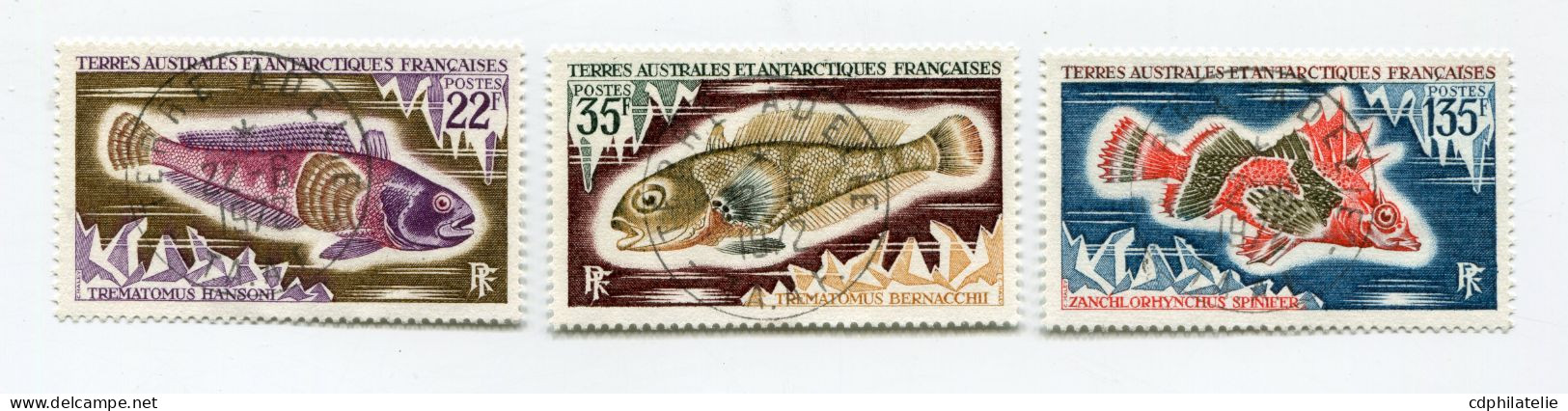 T. A. A. F. N°43 / 45 O POISSONS - Used Stamps