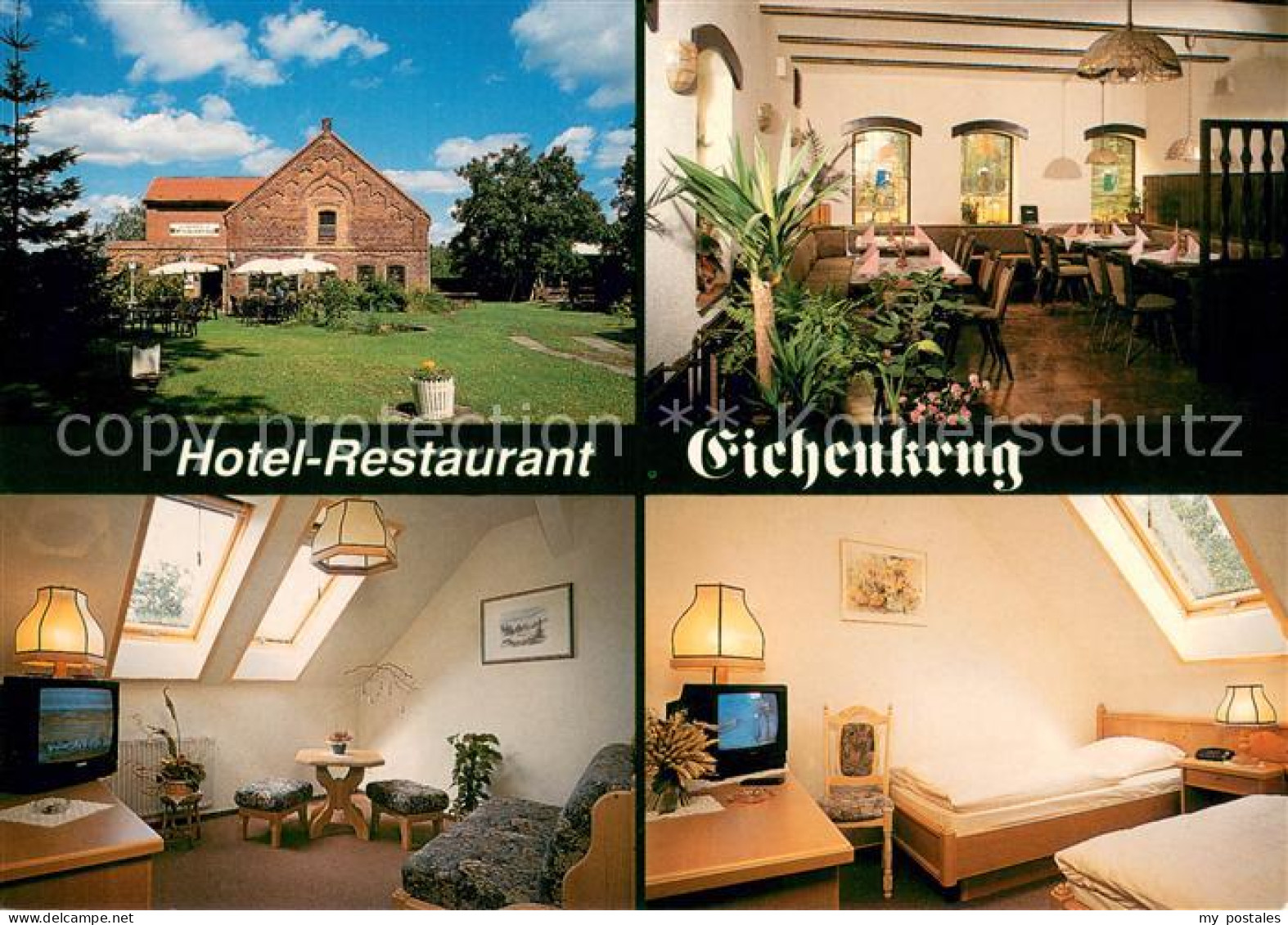 73653294 Gross Breese Wittenberge Hotel Restaurant Eichenkrug Gaststube Zimmer G - Altri & Non Classificati