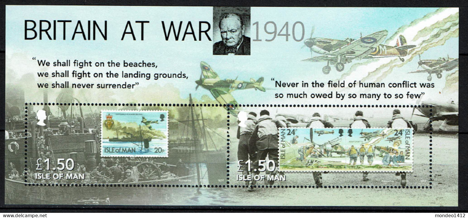 Isle Of Man - 2010 - MNH - WWII - 70th Anniversary Of The Battle Of Britain - Man (Ile De)