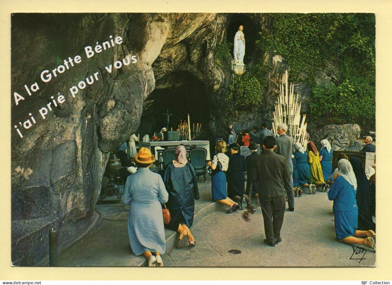 65. LOURDES – A La Grotte Bénie J'ai Prié Pour Vous (animée) (voir Scan Recto/verso) - Lourdes