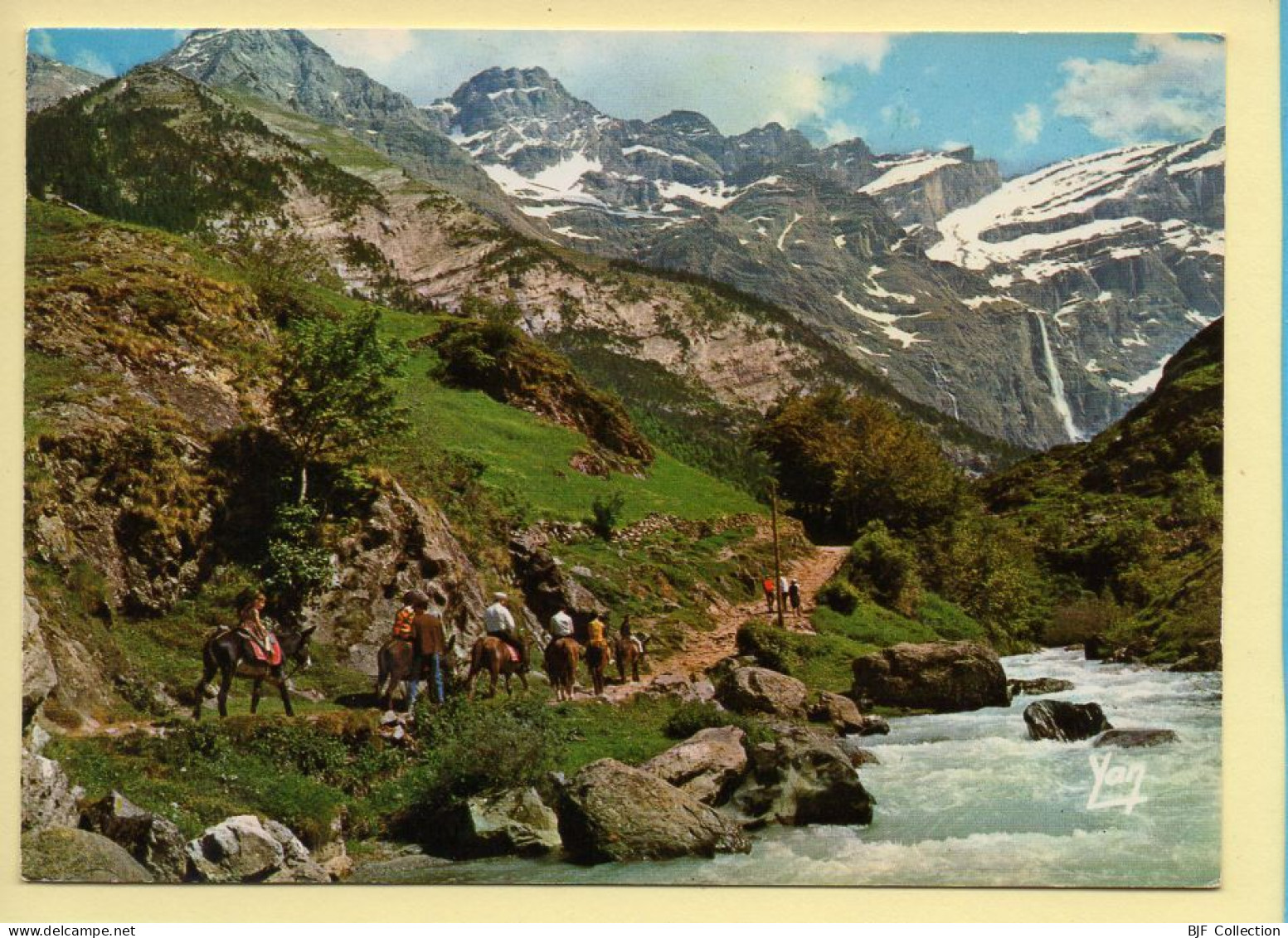 65. GAVARNIE – Sur Le Chemin Du Cirque / En Route Pour La Grande Cascade (animée) (voir Scan Recto/verso) - Gavarnie