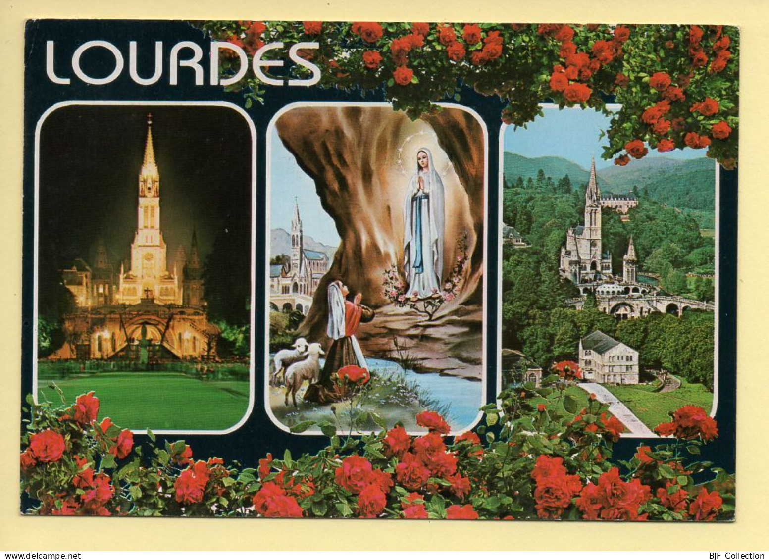 65. LOURDES – 3 Vues – Fleurs (voir Scan Recto/verso) - Lourdes