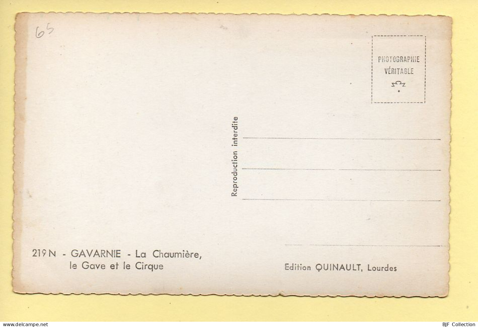 65. GAVARNIE – La Chaumière Le Gave Et Le Cirque (animée) CPSM / Photographie Véritable (voir Scan Recto/verso) - Gavarnie