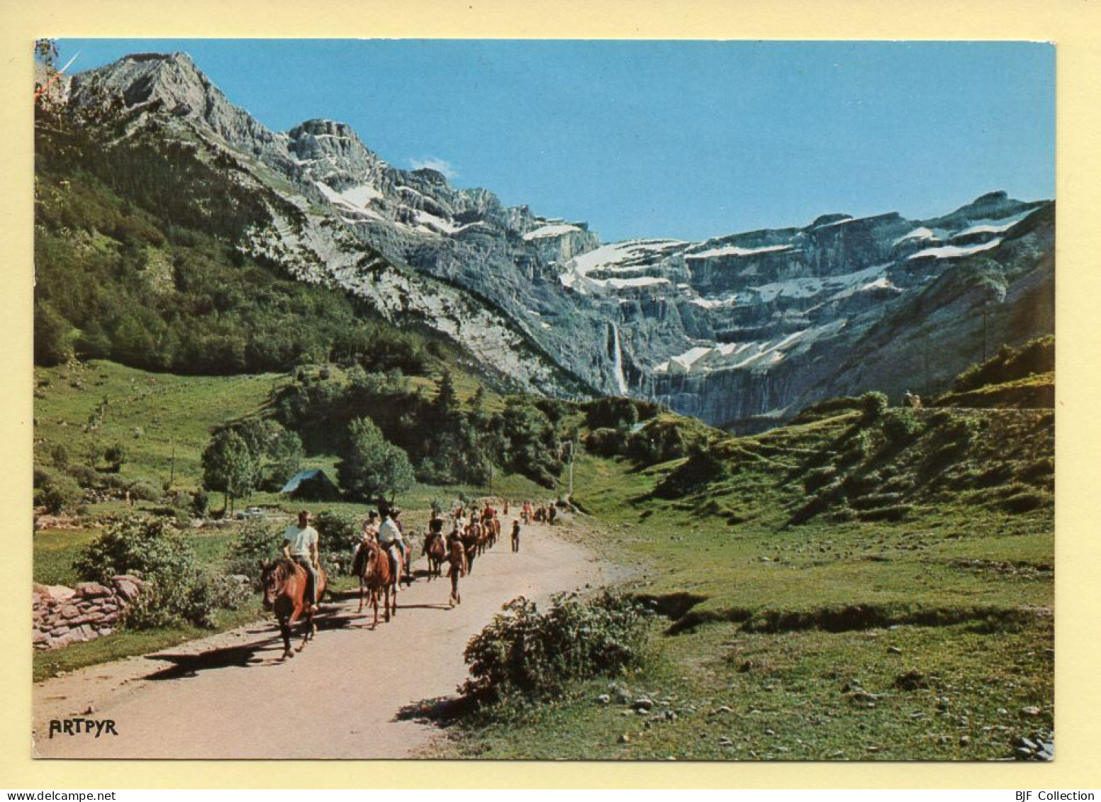 65. GAVARNIE – Le Chemin Du Cirque (animée, Chevaux) (voir Scan Recto/verso) - Gavarnie