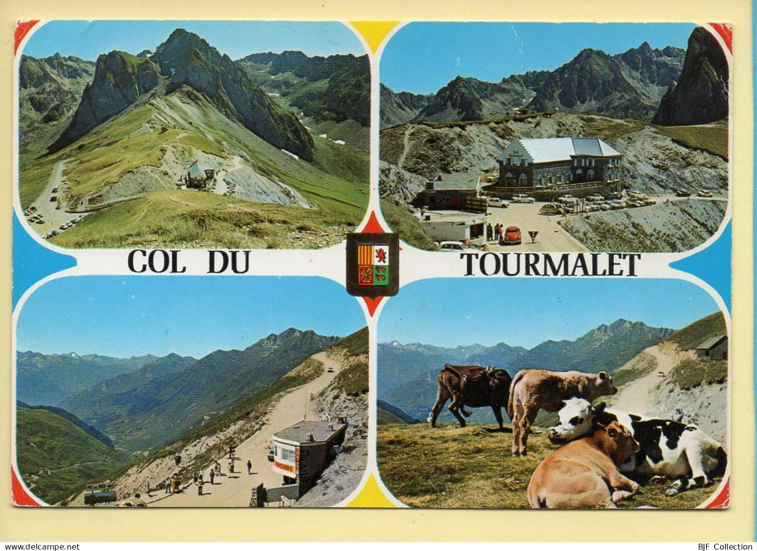 65. Col Du Tourmalet / Route à Péage Du Pic Du Midi – Multivues / Blason (voir Scan Recto/verso) - Bagneres De Bigorre